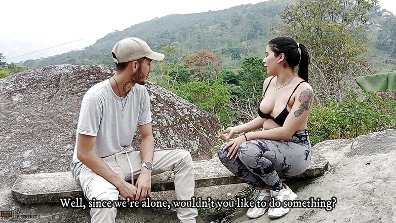 Vayolet: On a Camping Trip I Fuck My Neighbor's Pussy Outdoors...