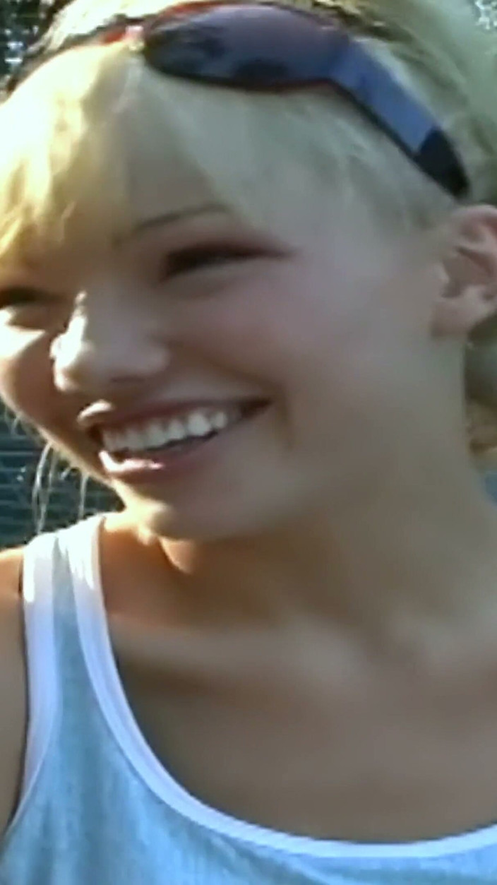 Lesbian Love Movies: Blonde and Brunette Work a Pink Dildo Into Each Other