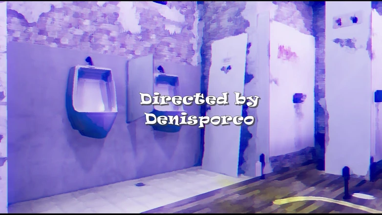 denisporco animation: Porn Acquarello Big Tits Hard Fucked in a Dirty Toilet