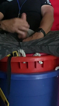 Horny Pe Teacher Jockdad87 Busts a Nut Between Classes