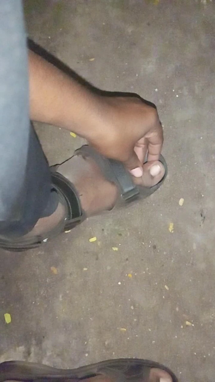 Sweet Indian cock: Outdoor My Car in Penis Massage with Dildo Condom