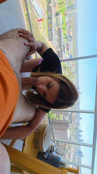 My Husband and I Had Fun in a Rented Apartment, Oral Sex on the Balcony Overlooking the Street, and Sex in the Bedroom.