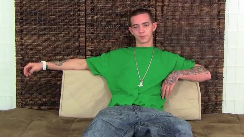 Straight Fraternity: Tattooed Bad Boy Shoots a Big Load