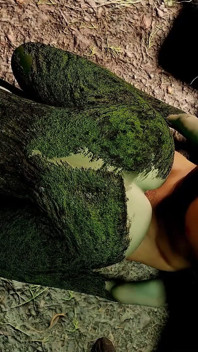 Bir dryad ormanda bir adamı yakaladı