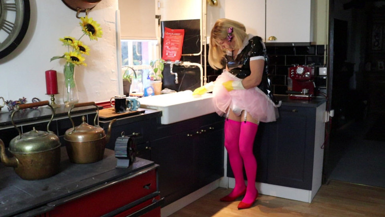 Sissy Dee Dee: Sissy Dee Should Be Washing, but She Is Enjoying the...