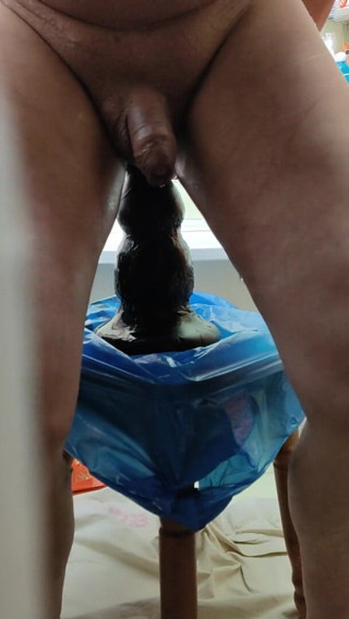 Goldass50: It's hard! huge dildo