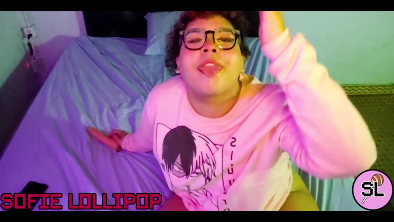 Sofie lollipop: Trans mollige bbw solo thuis