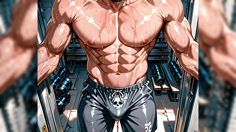 Erotic Man: विशाल मांसपेशियों के साथ Ai पुरुष