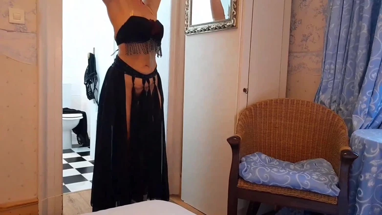 Selena701: Selena's Posing and Sex Games Half Clothed in Heels