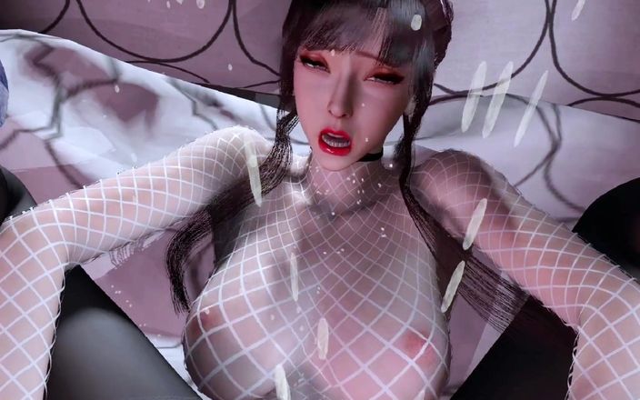 X Hentai: Belleza cosplayer folla al hombre de al lado - animación 3D 275