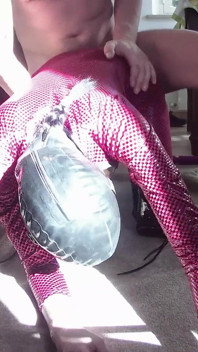 MILF v kožené kombinéze a botách Přes koleno, Hrdlo, Ošukaná, Stříkání na kozy