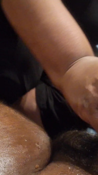 POV Gudinna Bi's Huge Tits Footjob och Handjob