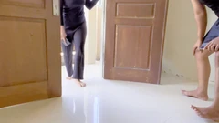 Visiting a Neighbor's House Is Even Knocked Out the Door