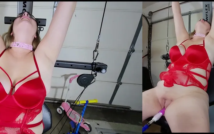 Mama_Foxx94: Hoeflex Total Workout Machine: Foxy MILF's Restrained Pleasure