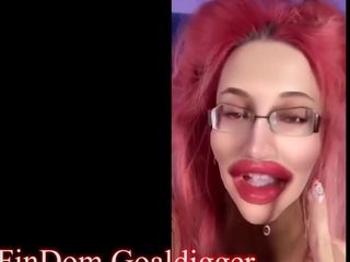 FinDom Goaldigger: 永远不要不付钱撸管指挥！