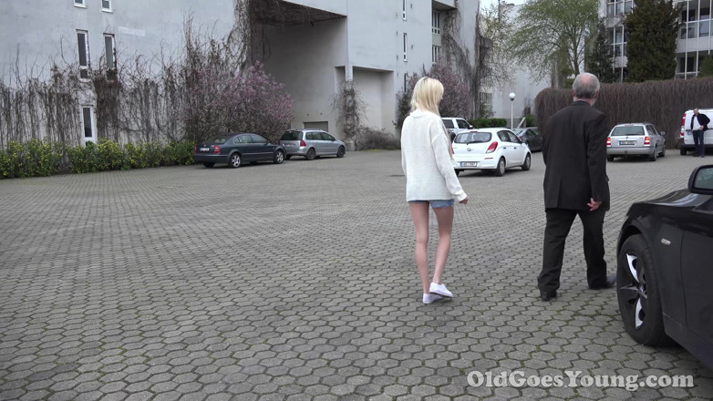 Old Goes Young: Sexy Blonde Teen Gets Picked up and Fucked by Dirty...