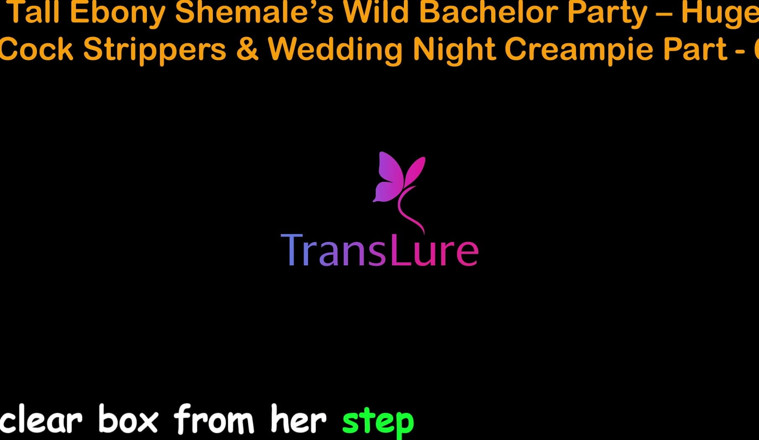 TransLure: 英語オーディオセックスストーリー - 背の高いエボニー・シーメールのワイルドバチェラーパーティー - 巨大なチンコストリッパー&amp;結婚初夜の中出し - 6