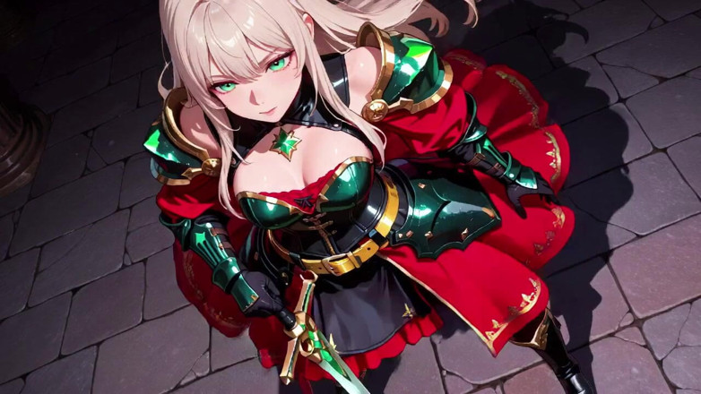 Tay Swift X: Fantasia proibita in armatura Rossa e Verde! Il cavaliere biondo...