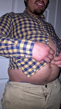 Popping My Button up on My Belly