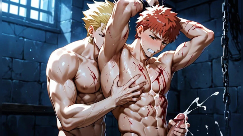 AI gay porn: Gay Boyfriend Mastbat Cum