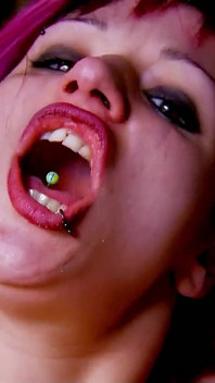 Skinny punk teen Zoe with red hair fucked hard by soldiers