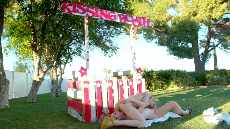 Web Young: Petite Ivy Wolfe's Charity Kissing Booth Turns Wild as Danni...
