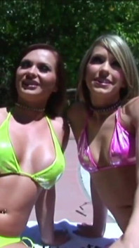 Katja and Courtney in a threesome with a big cock in the ass