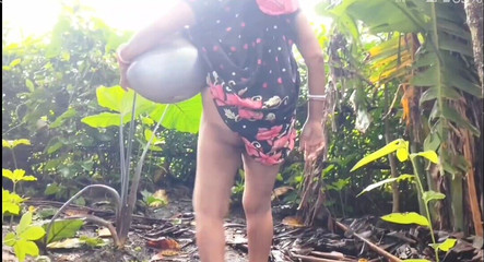 my house: Harika açık havada tencerede çiş