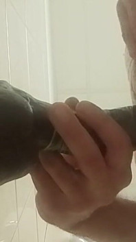 Anal Masturbation with My Big Black Dildo