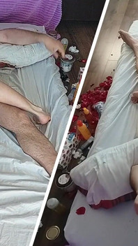 Crazy Sex in the Bedroom with an Amateur Couple.