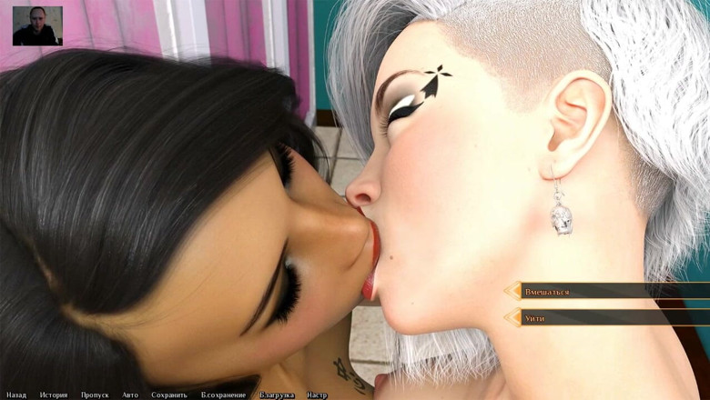 3DXXXTEEN2 Cartoon: Dua awek bogel bercium dan melancap batang seorang lelaki - lucah 3D -...