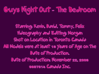 The Great Canadian Male: Guys Night Out - dormitorul