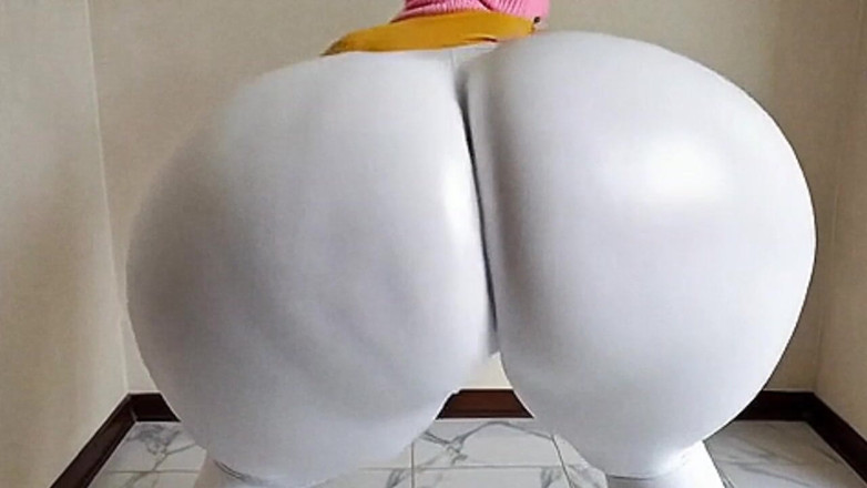 Xprohibidox1: Mujer culona en polainas blancas sacudiendo
