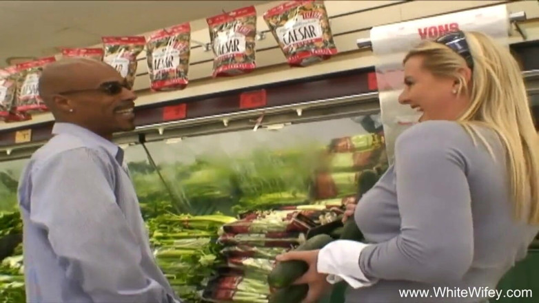 White Wifey: Blonde wife cheating on her husband with black stud