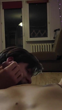 Twink Services His Roommate Fat and Big Cock
