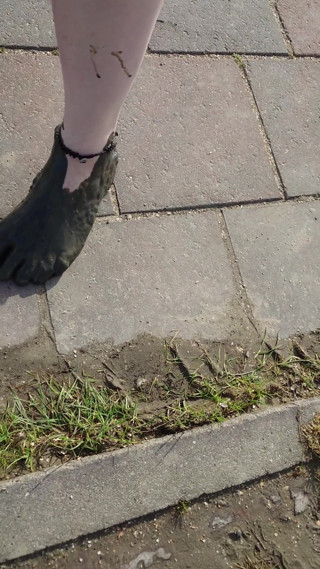 Footfetish: Krátký test na bahnitých plochách na pláži Horumersiel