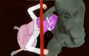 H3DC: 3D hentai bdsm gebonden elf zuigt grote orc pik