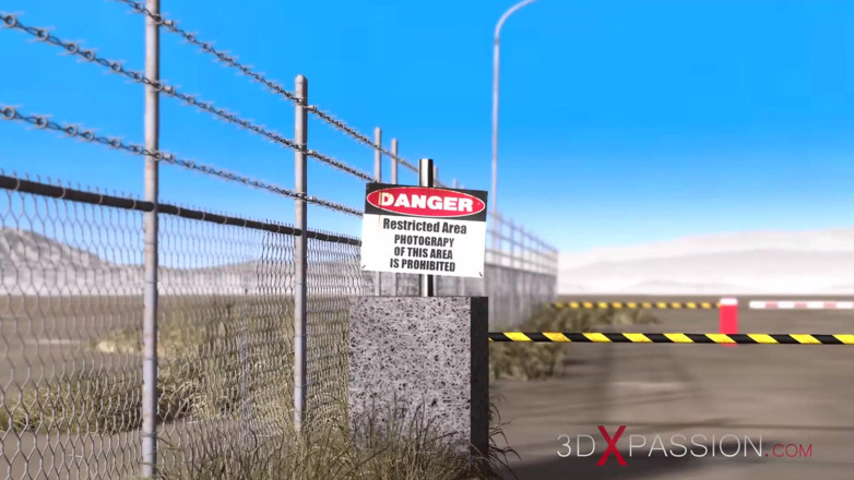 3dxpassion-transgender: Segreti di area 51. 3D la ragazza dildo androide gioca con un'ebano...
