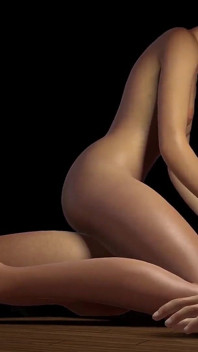 La ragazza cavalca analmente in cima : porno 3D