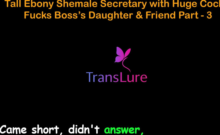 TransLure: Engleză audio sex poveste - Secretară transsexuală negresă înaltă cu pulă uriașă -...