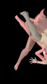 Animated Shemale Porn - Beautiful Shemale & Man Double Penetrating Girl Pussy & Ass