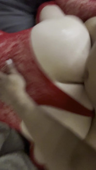 Horny Mature Neighbor Sexy Red Lingerie