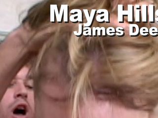 Edge Interactive Publishing: Maya Hills și James Deen se fut în gât cu ejaculare facială