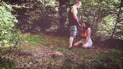 Toilet Mommy: Milf slut training in forest