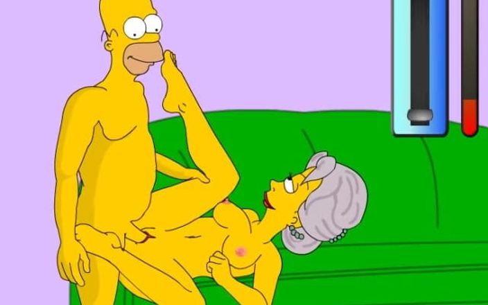 Miss Kitty 2K: Homer’s Happy Chance - Dessin animé sexuel en POV P70 par...