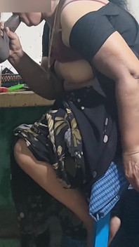 Step Mother Was Cooking in the Kitchen and I Had Sex with Her