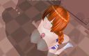 H3DC: Hentai en 3D - branlette espagnole d&amp;#039;étudiante rousse