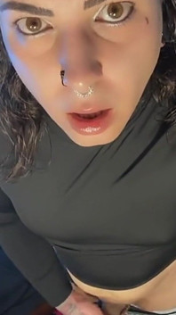 Cute Trans Girl Masturbating