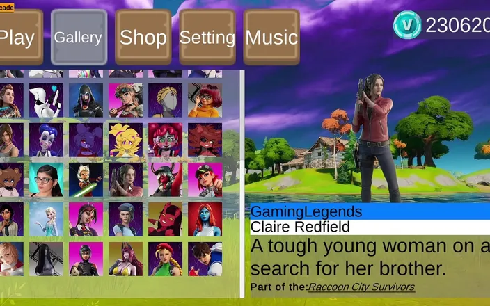 LewdArcade: Forthub Sex Scence Gallery Collection part 11. Fortnite Parody Porn Game...
