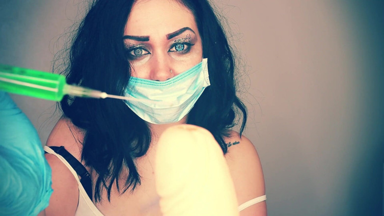 Goddess Misha Goldy: Psycho injecting inside of your int0xicated dick, anus and mouth...
